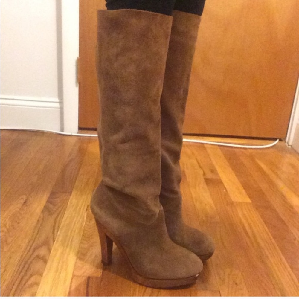 Michael Kors Camel Suede Boots
